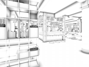 restaurant teahouse cafe drinks clubhouse 154 Modelo 3D