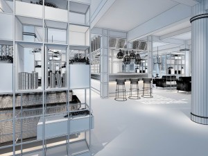 restaurant teahouse cafe drinks clubhouse 154 Modelo 3D