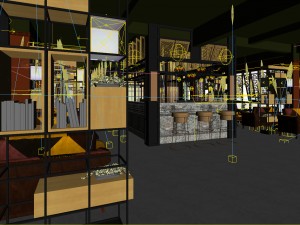 restaurant teahouse cafe drinks clubhouse 154 Modelo 3D