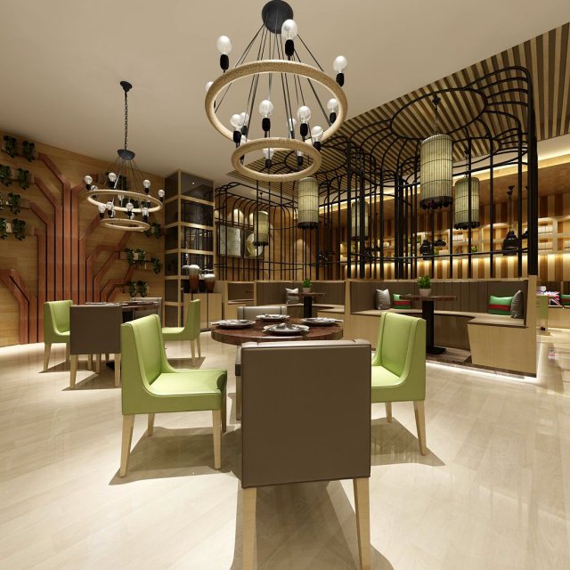 restaurant teahouse cafe drinks clubhouse 155 3D Модель .c4d .max .obj .3ds .fbx .stl .blend