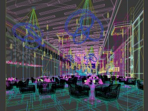 restaurant teahouse cafe drinks clubhouse 156 Model 3D