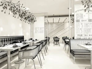 restaurant teahouse cafe drinks clubhouse 158 3D Model