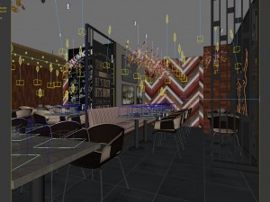 restaurant teahouse cafe drinks clubhouse 158 Modelo 3D