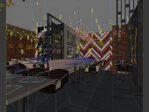 restaurant teahouse cafe drinks clubhouse 158 3D Model