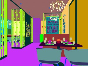 restaurant teahouse cafe drinks clubhouse 158 Modelo 3D