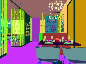 restaurant teahouse cafe drinks clubhouse 158 3D Model
