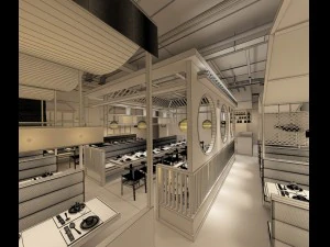restaurant teahouse cafe drinks clubhouse 159 3D Model