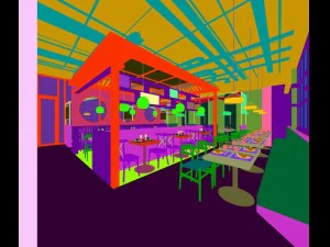 restaurant teahouse cafe drinks clubhouse 159 3D Model