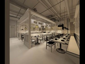restaurant teahouse cafe drinks clubhouse 159 3D Model