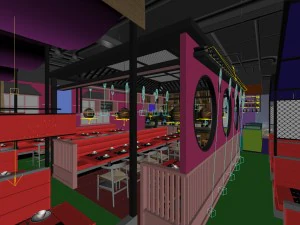 restaurant teahouse cafe drinks clubhouse 159 3D Model