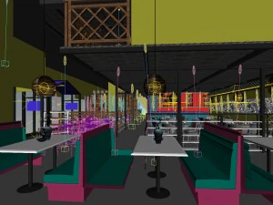 restaurant teahouse cafe drinks clubhouse 160 3D Model