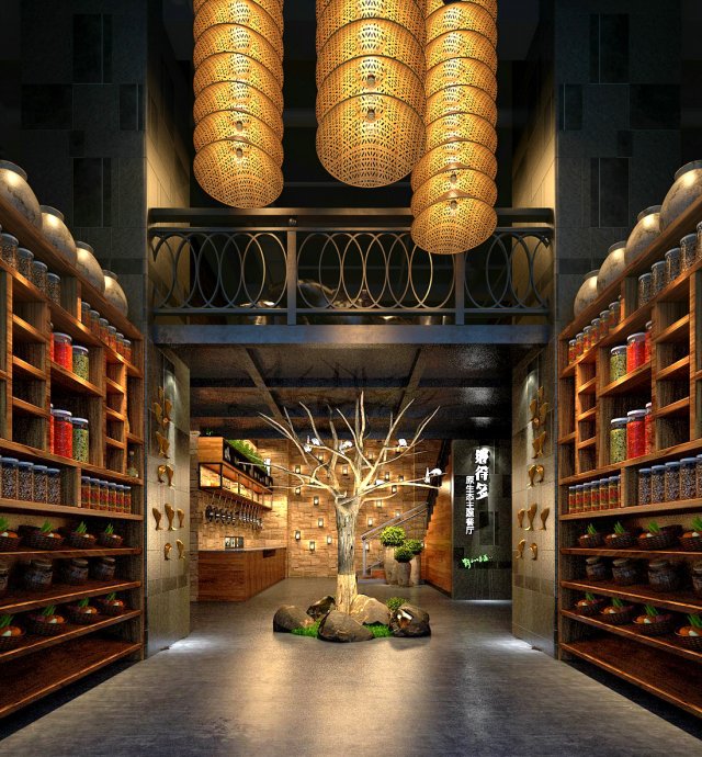 restaurant teahouse cafe drinks clubhouse 162 3D Модель .c4d .max .obj .3ds .fbx .stl .blend 