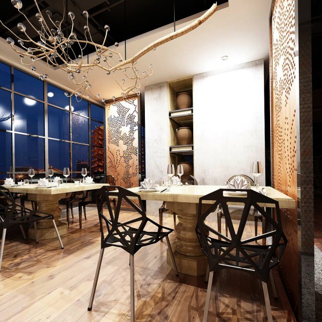 restaurant teahouse cafe drinks clubhouse 163 3D Model .c4d .max .obj .3ds .fbx .stl .blend 