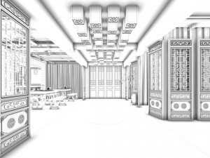 restaurant teahouse cafe drinks clubhouse 164 3D Modell