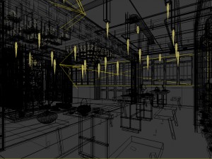 restaurant teahouse cafe drinks clubhouse 164 3D Modell