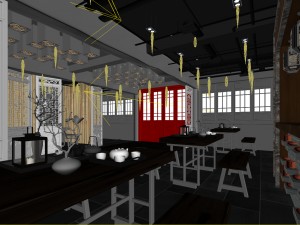 restaurant teahouse cafe drinks clubhouse 164 3D Modell