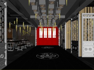 restaurant teahouse cafe drinks clubhouse 164 3D Modell