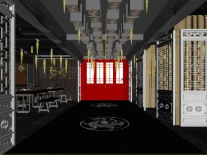 restaurant teahouse cafe drinks clubhouse 164 3D Model