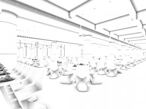 restaurant teahouse cafe drinks clubhouse 165 3D Model