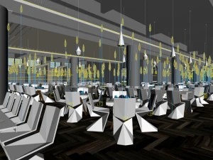 restaurant teahouse cafe drinks clubhouse 165 3D Model