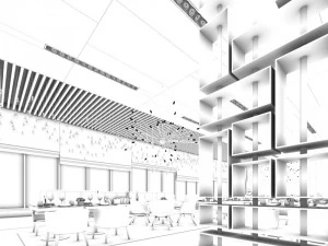 Restaurant Teehaus Caf&eacute; Getr&auml;nke Clubhaus 166 3D Modell