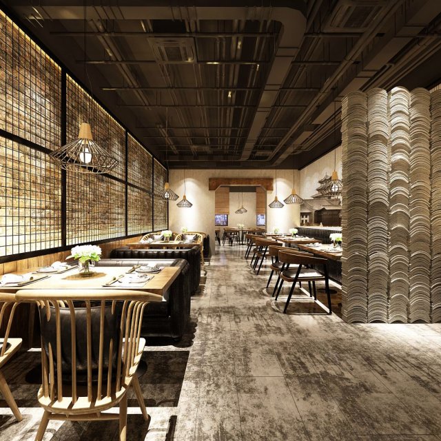 restaurant teahouse cafe drinks clubhouse 167 Modèle 3D .c4d .max .obj .3ds .fbx .stl .blend 