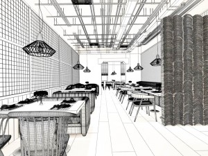 restaurant teahouse cafe drinks clubhouse 167 Modèle 3D