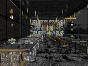 restaurant teahouse cafe drinks clubhouse 167 Modèle 3D