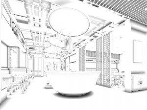 restaurant teahouse cafe drinks clubhouse 168 3D 模型