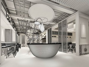 restaurant teahouse cafe drinks clubhouse 168 3D 模型