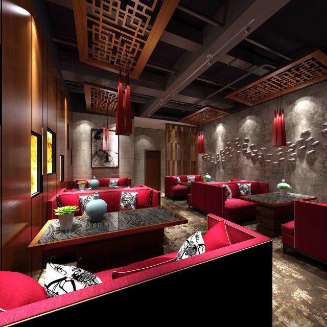restaurant teahouse cafe drinks clubhouse 169 3D 模型 .c4d .max .obj .3ds .fbx .stl .blend 