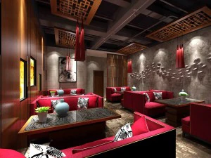 restaurante casa de chá café bebidas clube 169 Modelo 3D