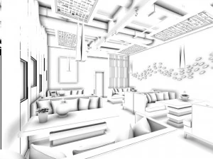 restaurant teahouse cafe drinks clubhouse 169 3D Model