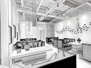 restaurant teahouse cafe drinks clubhouse 169 3D 模型
