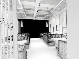restaurant teahouse cafe drinks clubhouse 169 3D 模型