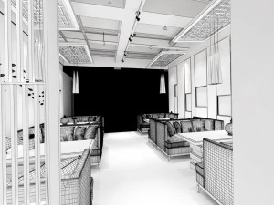 restaurant teahouse cafe drinks clubhouse 169 3D Model