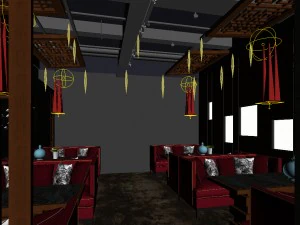 restaurant teahouse cafe drinks clubhouse 169 3D Model
