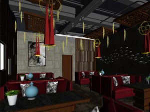 restaurant teahouse cafe drinks clubhouse 169 3D Model
