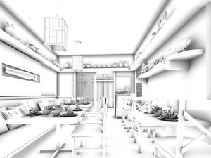 restaurant teahouse cafe drinks clubhouse 170 3D 모델