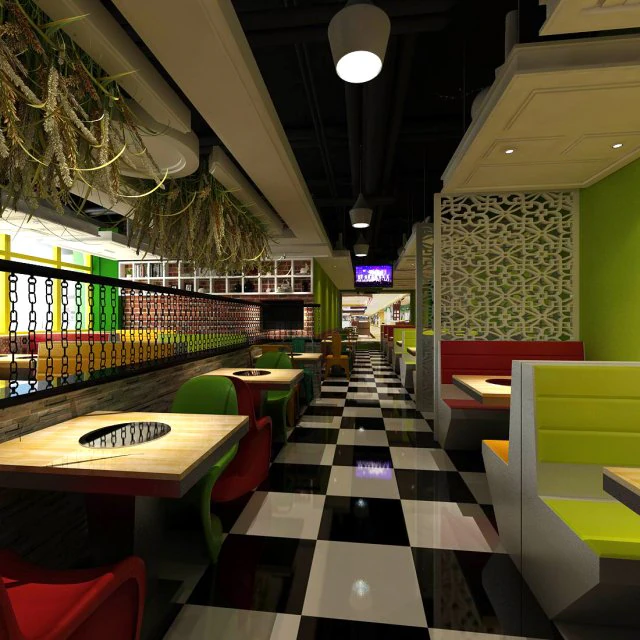 restoran &ccedil;ay evi kafe i&ccedil;ecekler kul&uuml;p binası 171 3D Model .c4d .max .obj .3ds .fbx .stl .blend 