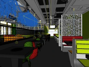 restoran &ccedil;ay evi kafe i&ccedil;ecekler kul&uuml;p binası 171 3D Model