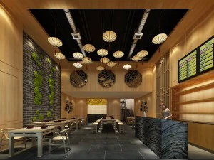 restaurante casa de chá café bebidas clube 172 Modelo 3D