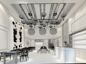 restaurant teahouse cafe drinks clubhouse 172 3D Model