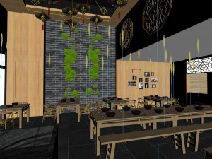 restaurant teahouse cafe drinks clubhouse 172 3D Model