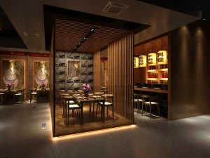 restaurante casa de chá café bebidas clube 173 Modelo 3D