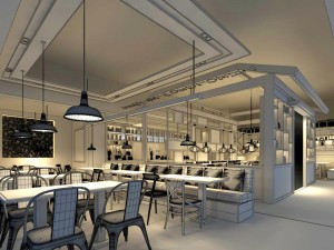 restaurant teahouse cafe drinks clubhouse 176 3D Model