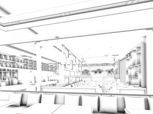 restaurant teahouse cafe drinks clubhouse 176 3D Model