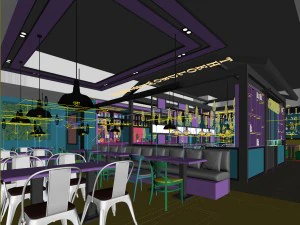 restaurant teahouse cafe drinks clubhouse 176 3D Model