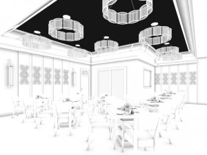 restaurant teahouse cafe drinks clubhouse 179 3D Model