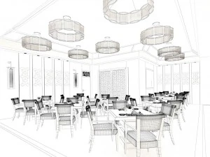 restaurant teahouse cafe drinks clubhouse 179 3D Model